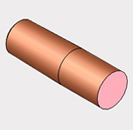 Flat Nose Type Straight Electrode